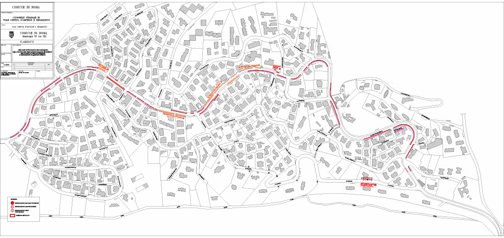 Clicca o tocca per aprire la mappa in formato PDF Planimetria lavori marciapiedi
