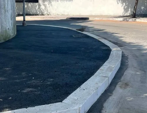 Allargamento del marciapiede sulla curva di via Courmayeur